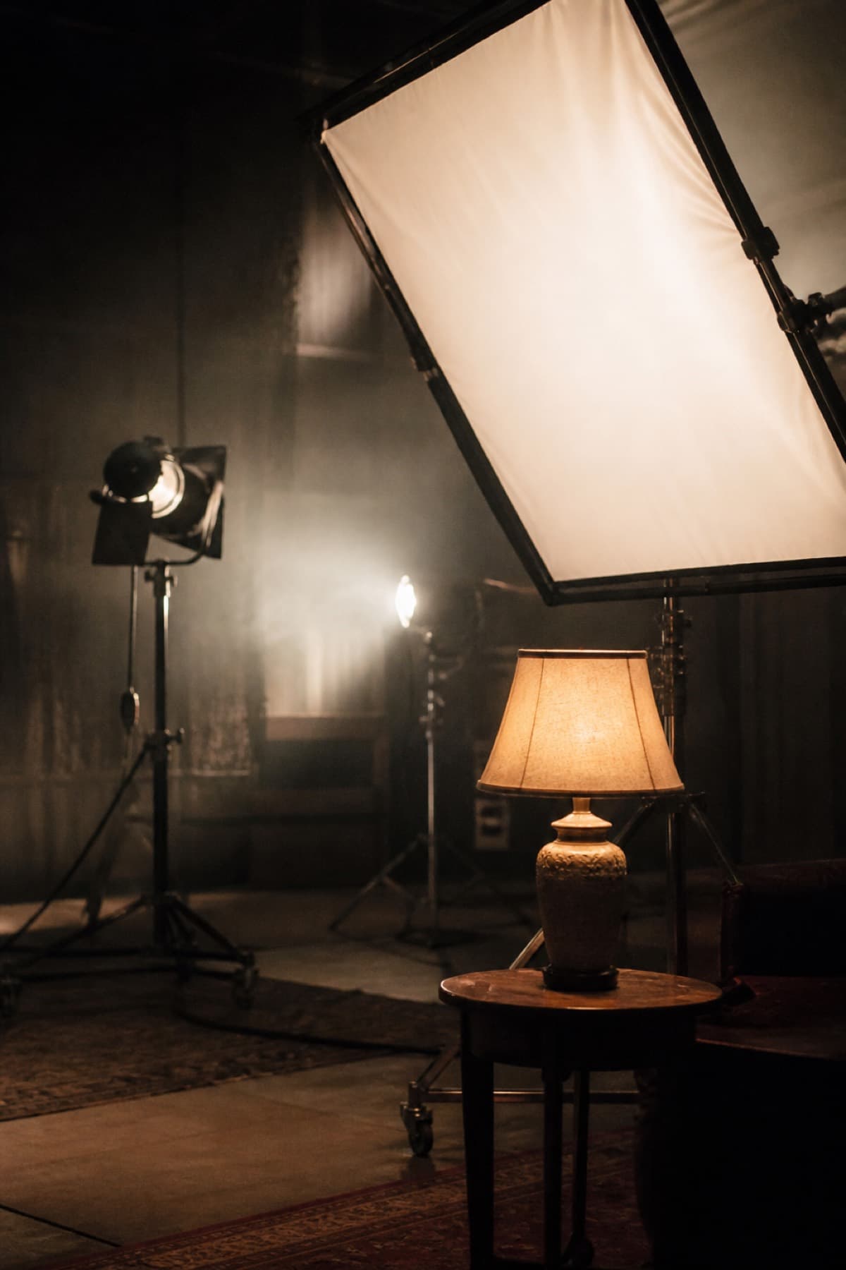Generated still of a lighting setup in the studio